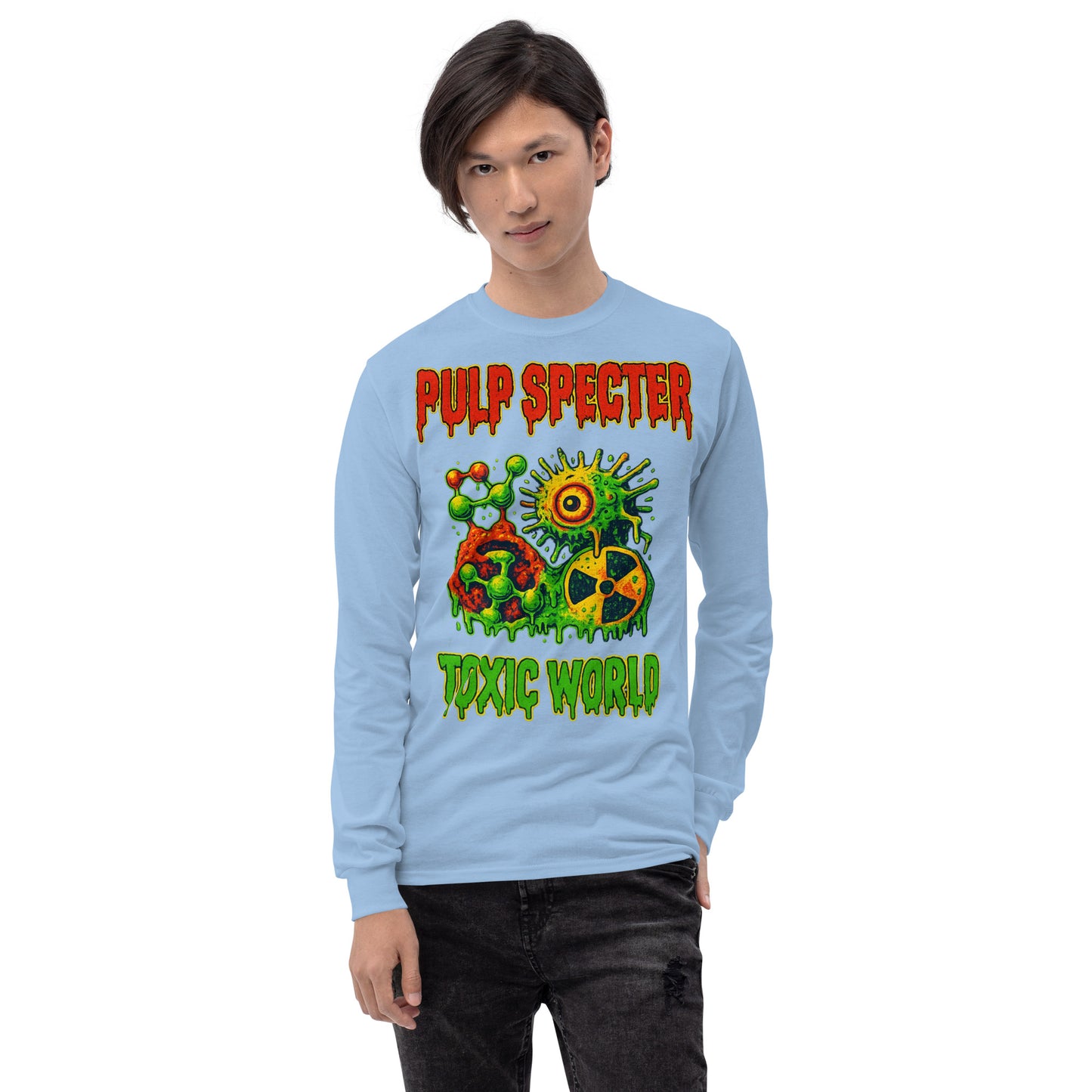 Camiseta manga larga hombre. Toxic World Back. - PULP SPECTER