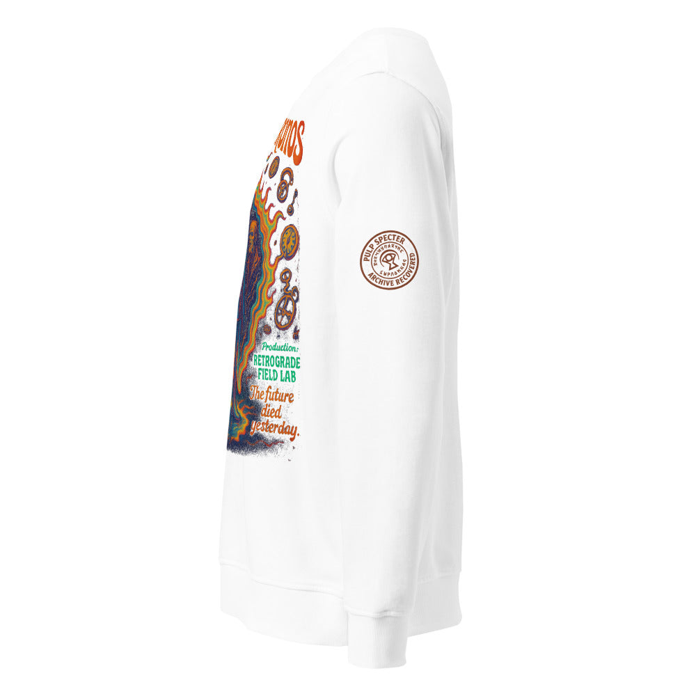 Sudadera orgánica unisex. Reverse Chronos. - PULP SPECTER