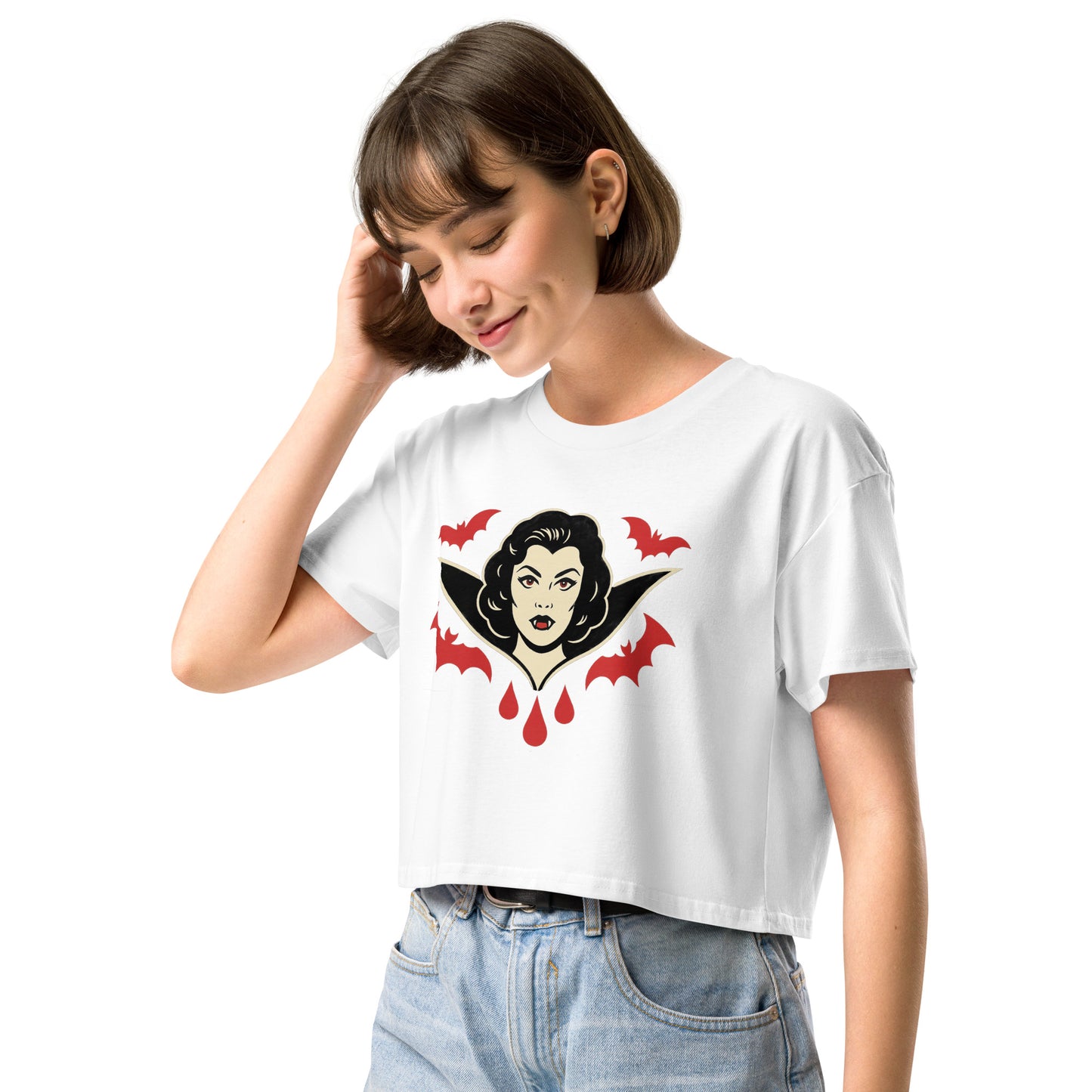 Crop top para mujer. The Crimson Countess. - PULP SPECTER