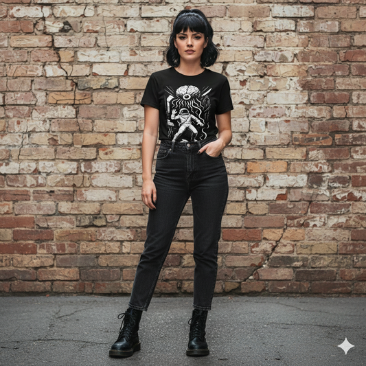 Camiseta esencial mujer. The Mind Eaters from Neptune. - PULP SPECTER