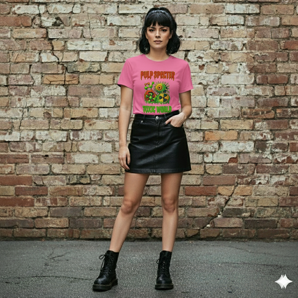 Camiseta esencial mujer. Toxic world.