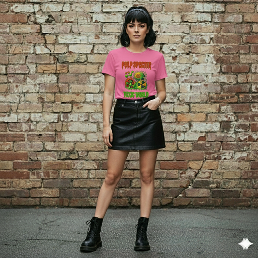 Camiseta esencial mujer. Toxic world.