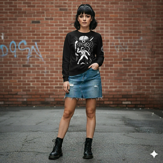 Sudadera orgánica unisex. The Mind Eaters from Neptune.