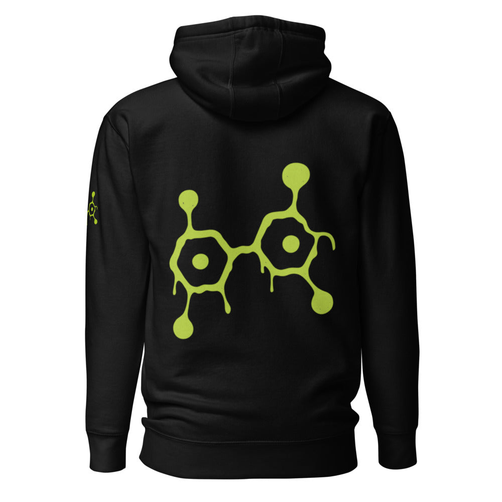 Sudadera unisex con capucha. Toxicidad Pulp.