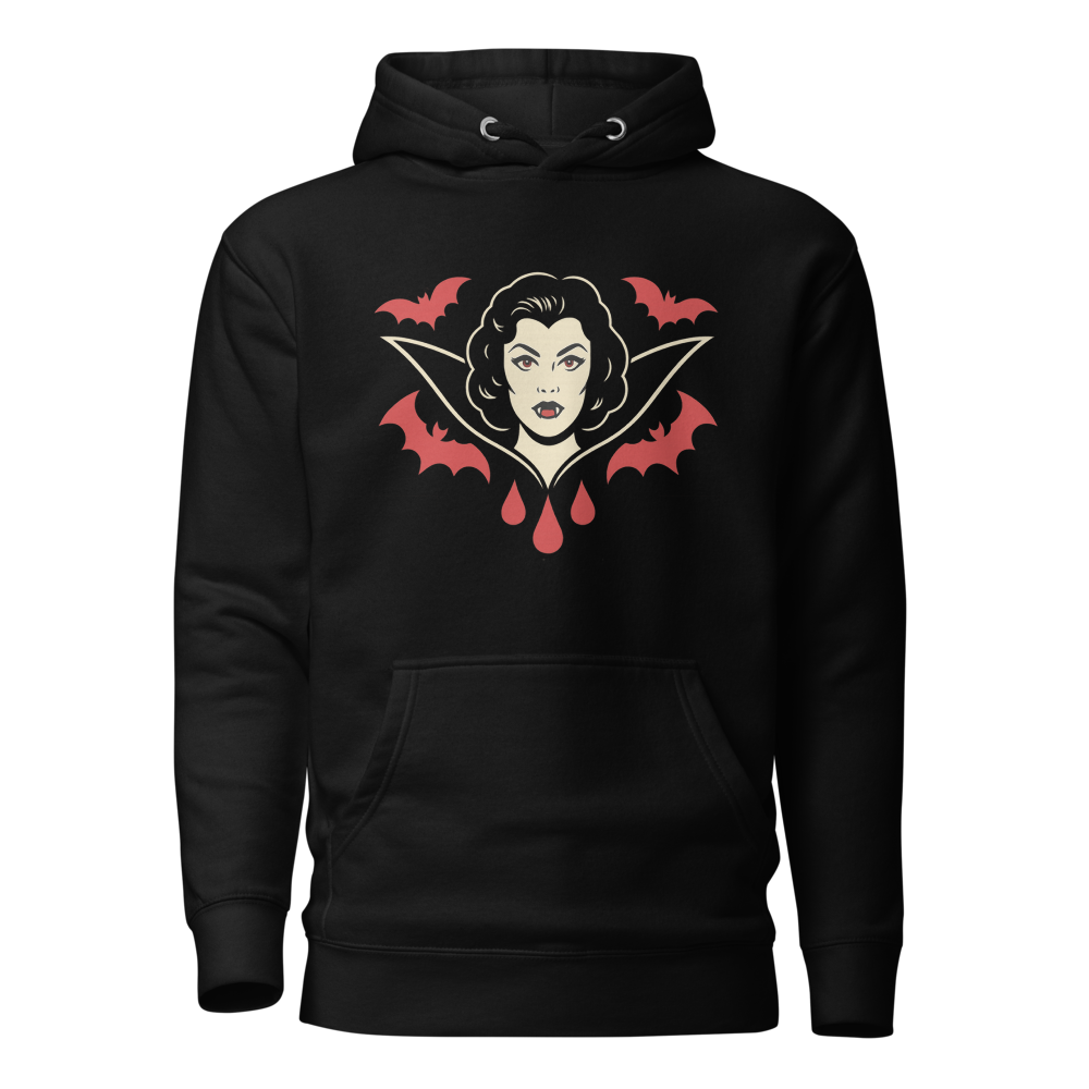 Sudadera unisex con capucha. The Crimson Countess.