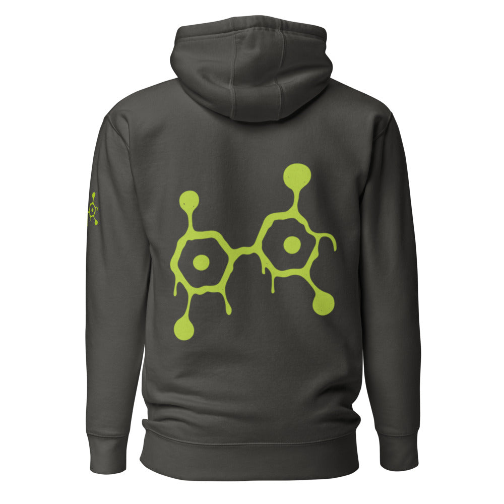 Sudadera unisex con capucha. Toxicidad Pulp.