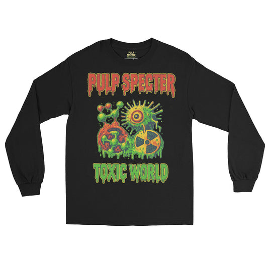 Camiseta manga larga hombre. Toxic World Back. - PULP SPECTER
