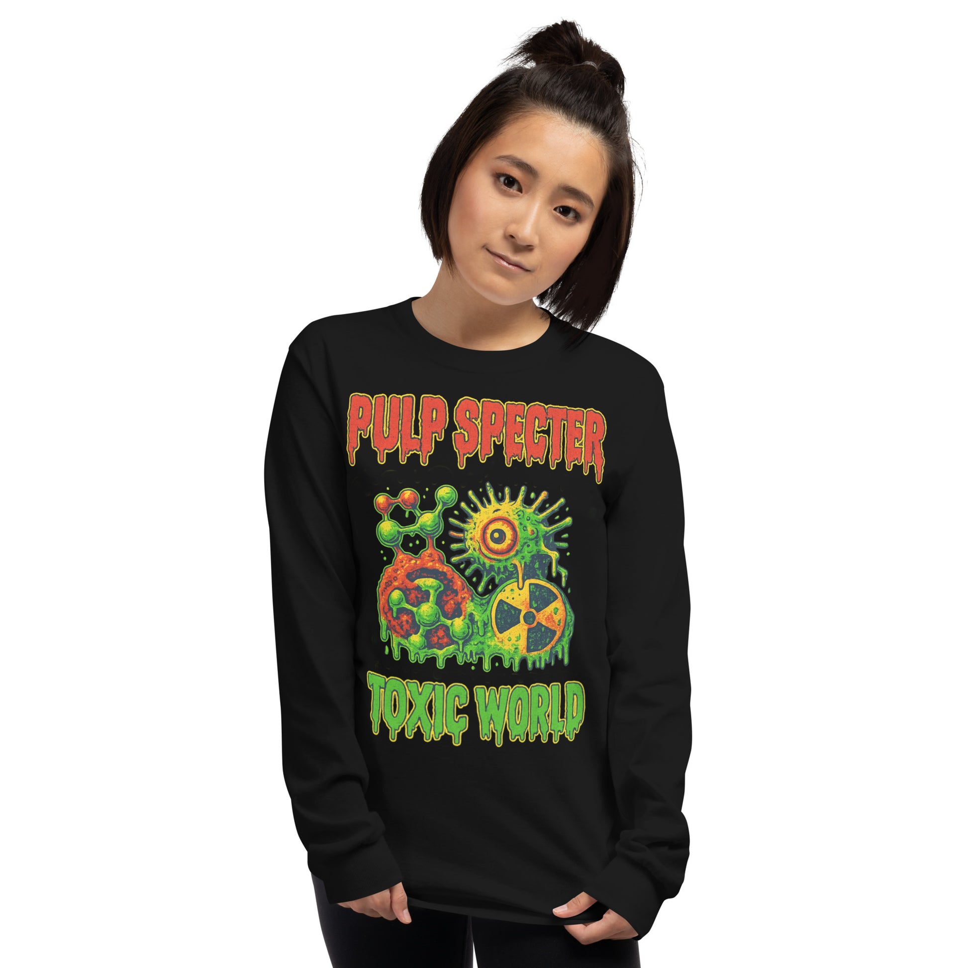 Camiseta manga larga hombre. Toxic World Back. - PULP SPECTER