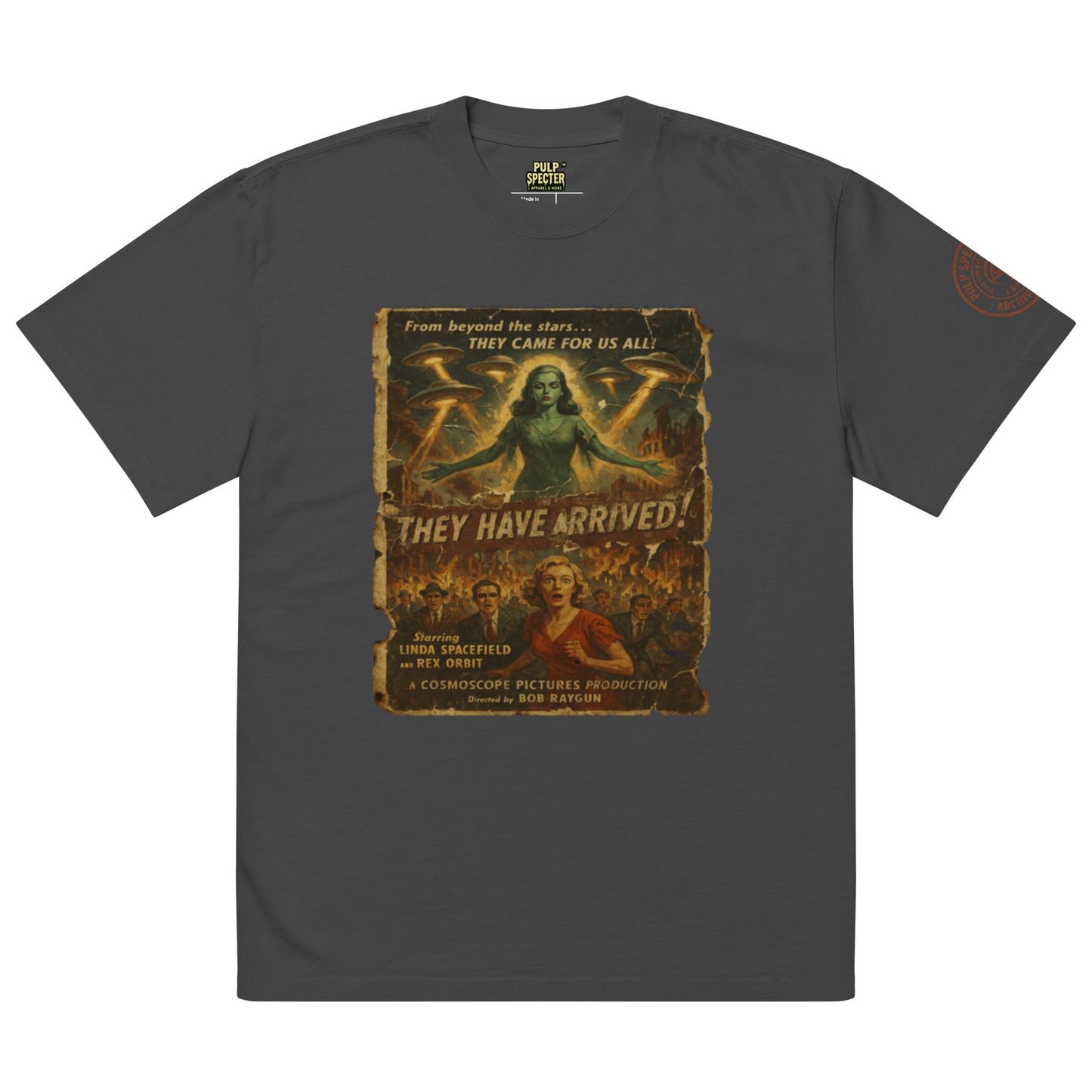 Camiseta oversize con efecto desgastado. They Have Arrived. - PULP SPECTER