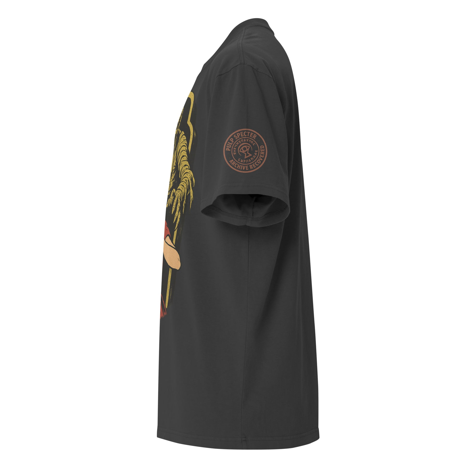Camiseta oversize con efecto desgastado. The Curse of the Black Valley. - PULP SPECTER