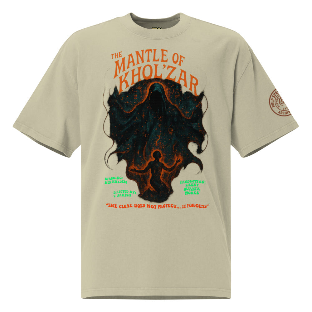 Camiseta oversize con efecto desgastado. The Mantle of Khol´zar. - PULP SPECTER