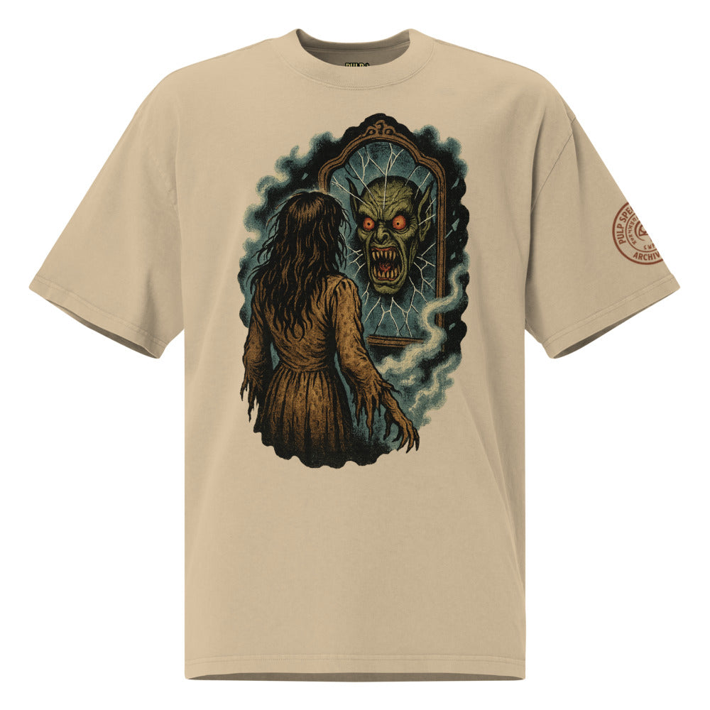 Camiseta oversize con efecto desgastado. Forbidden Reflection. - PULP SPECTER