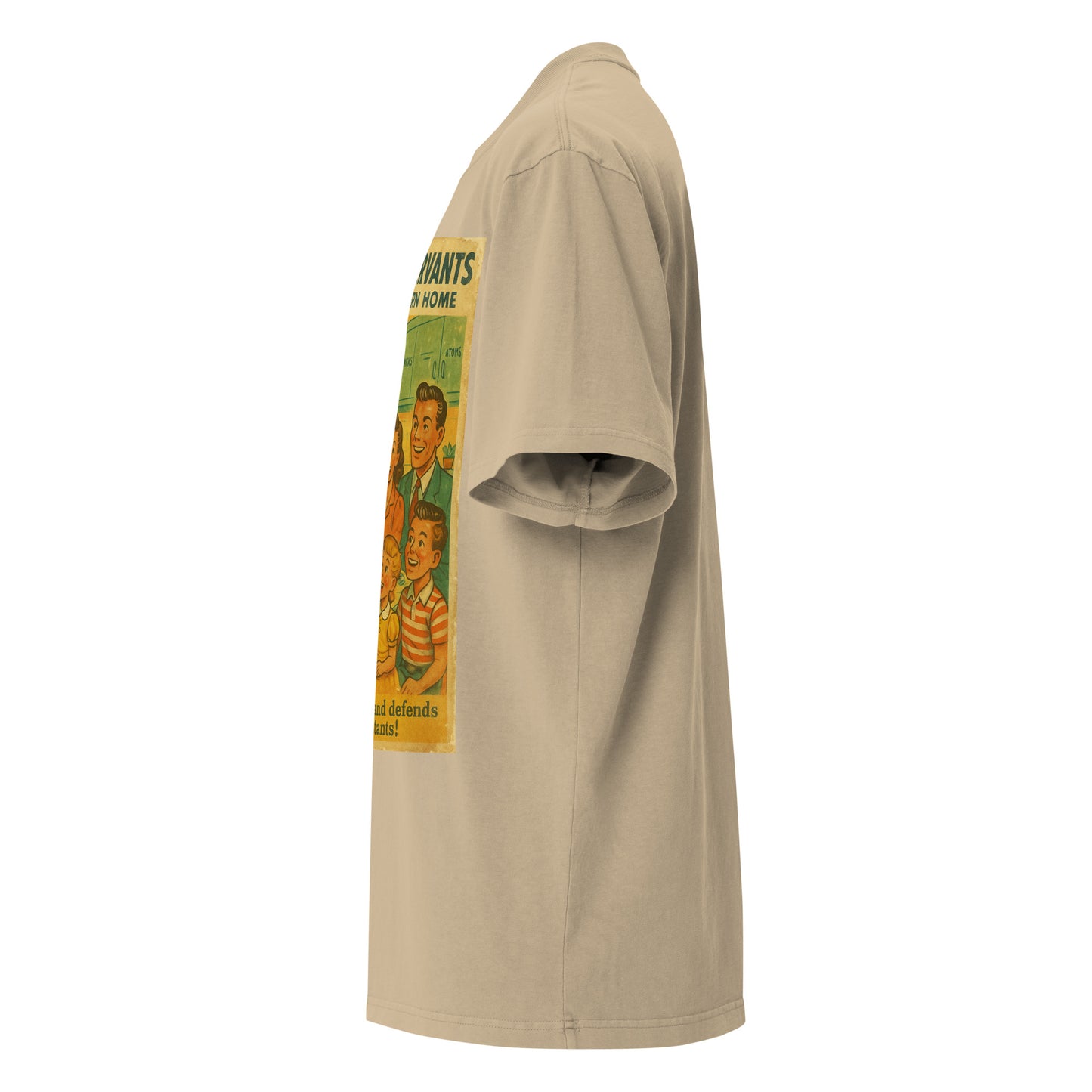 Camiseta oversize con efecto desgastado. Nuclear Servants. - PULP SPECTER