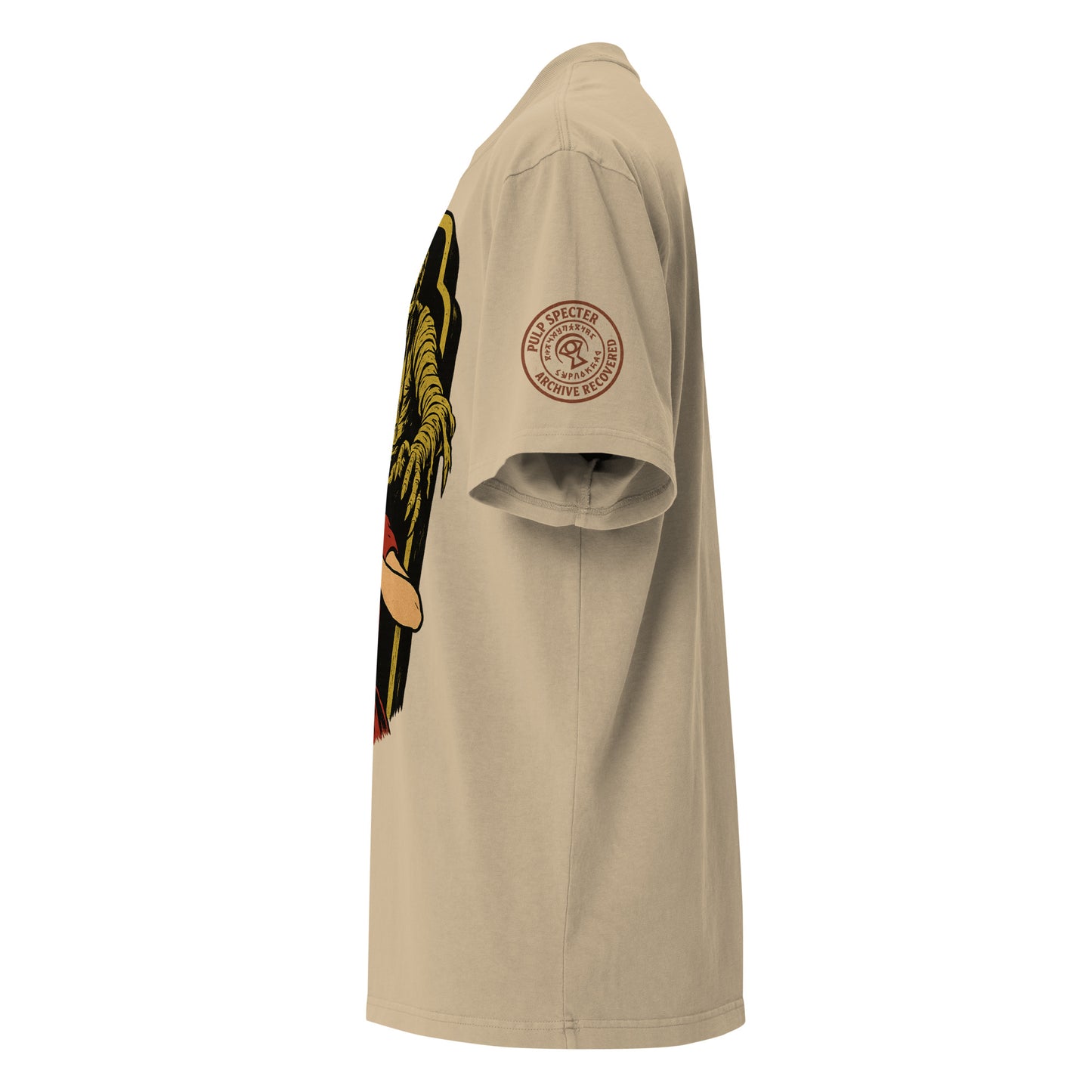 Camiseta oversize con efecto desgastado. The Curse of the Black Valley. - PULP SPECTER