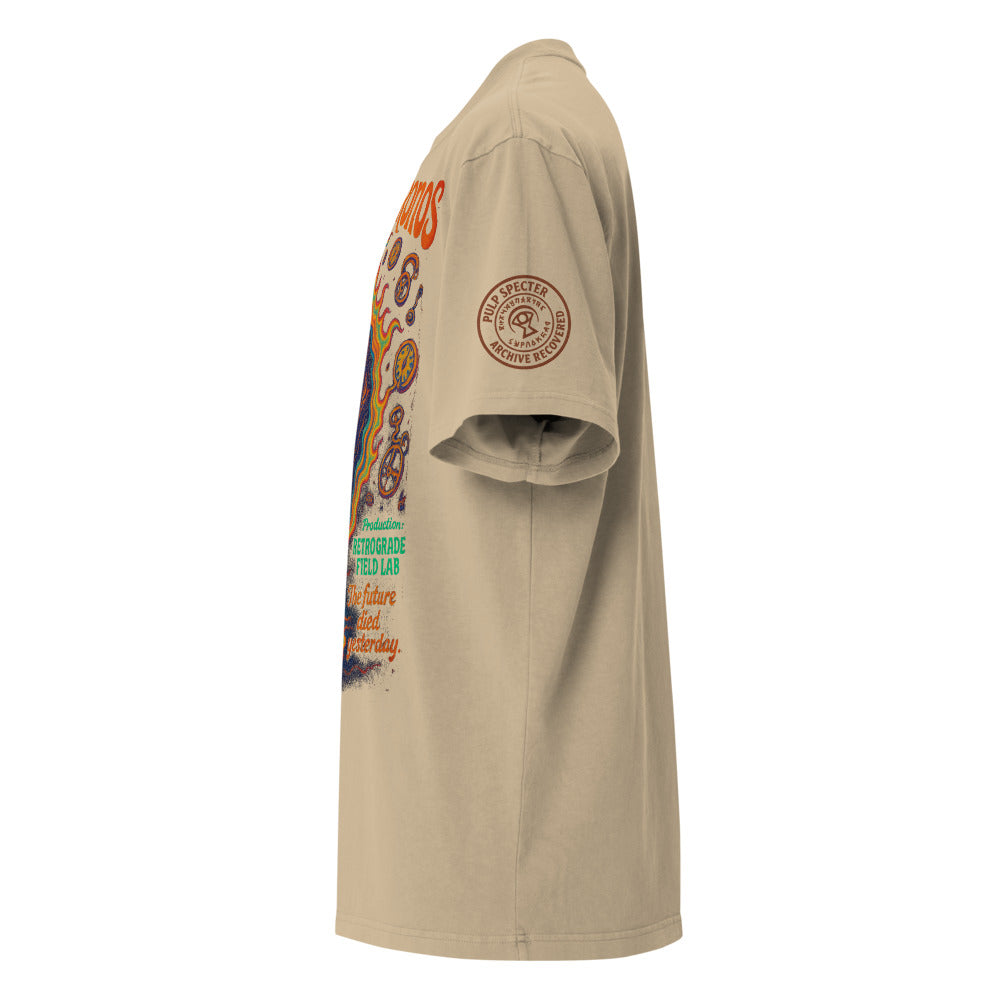 Camiseta oversize con efecto desgastado. Reverse Chronos. - PULP SPECTER
