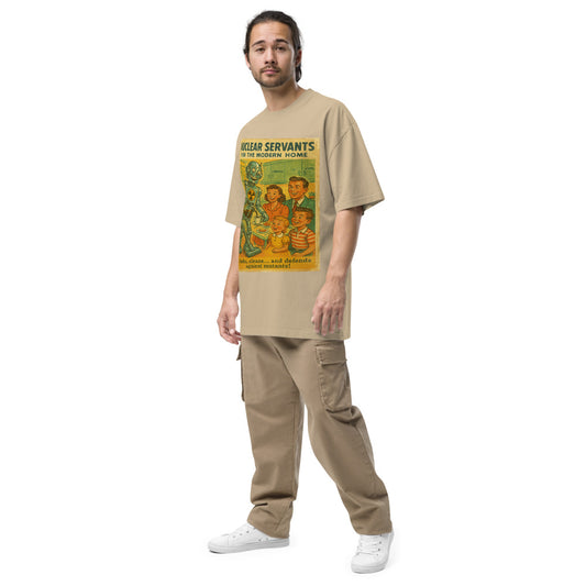 Camiseta oversize con efecto desgastado. Nuclear Servants. - PULP SPECTER