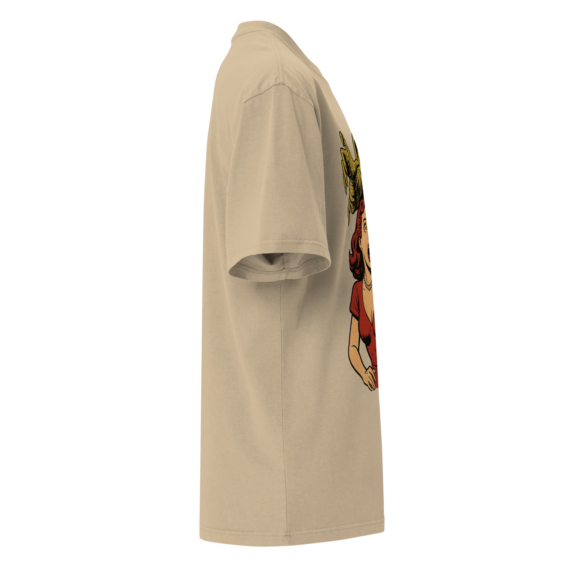 Camiseta oversize con efecto desgastado. The Curse of the Black Valley. - PULP SPECTER