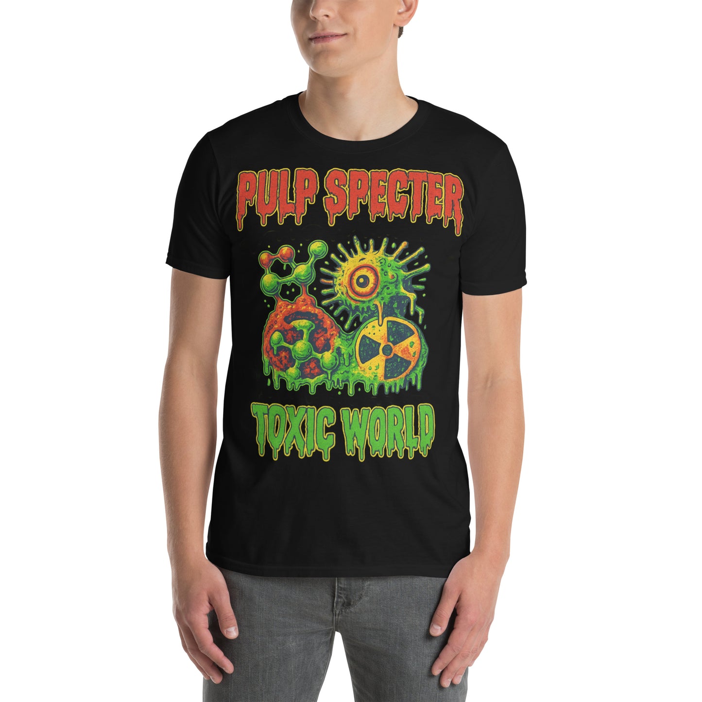 Camiseta de manga corta unisex. Toxic World Pulp. - PULP SPECTER