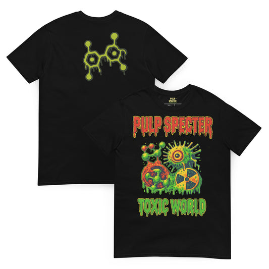 Camiseta de manga corta unisex. Toxic World Pulp. - PULP SPECTER