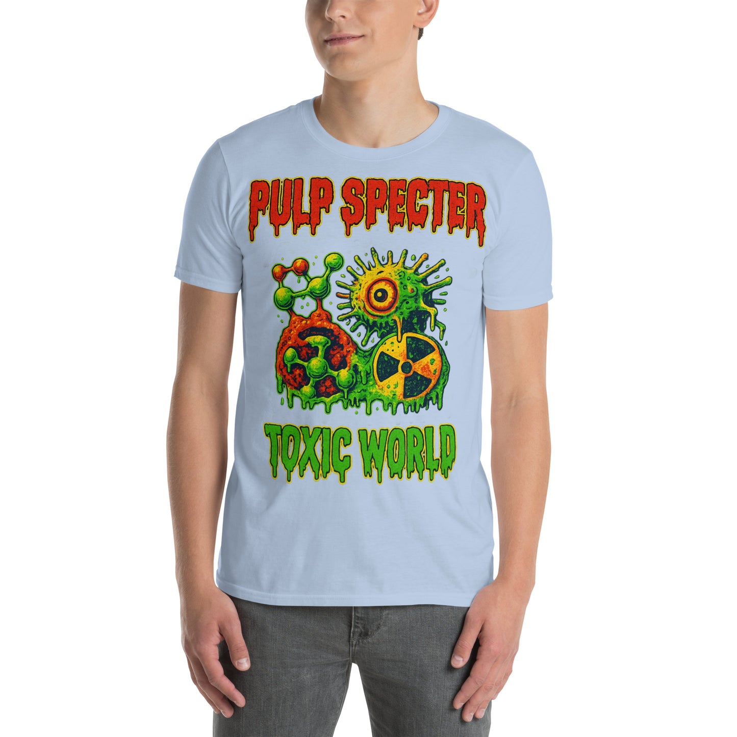 Camiseta de manga corta unisex. Toxic World Pulp. - PULP SPECTER