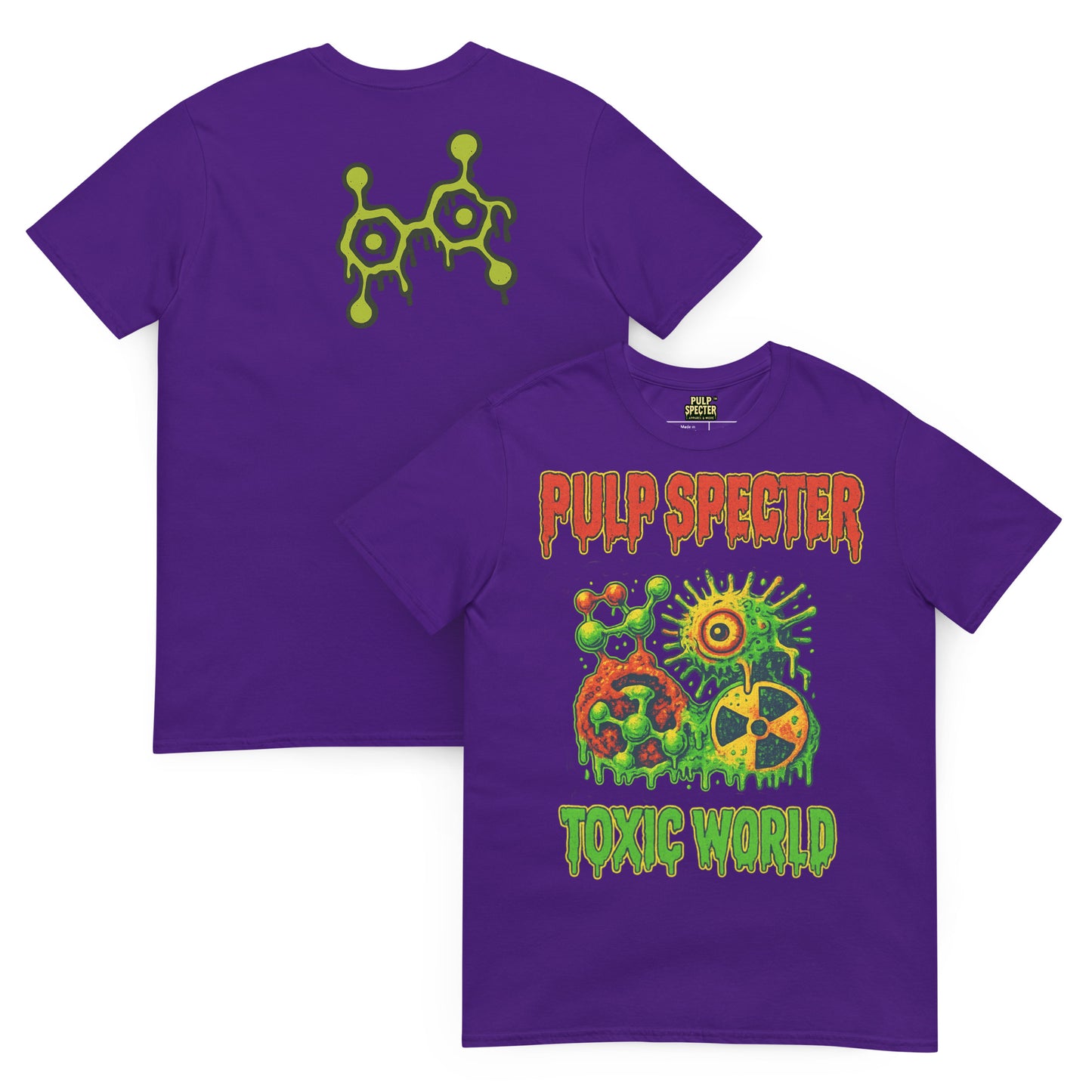Camiseta de manga corta unisex. Toxic World Pulp. - PULP SPECTER