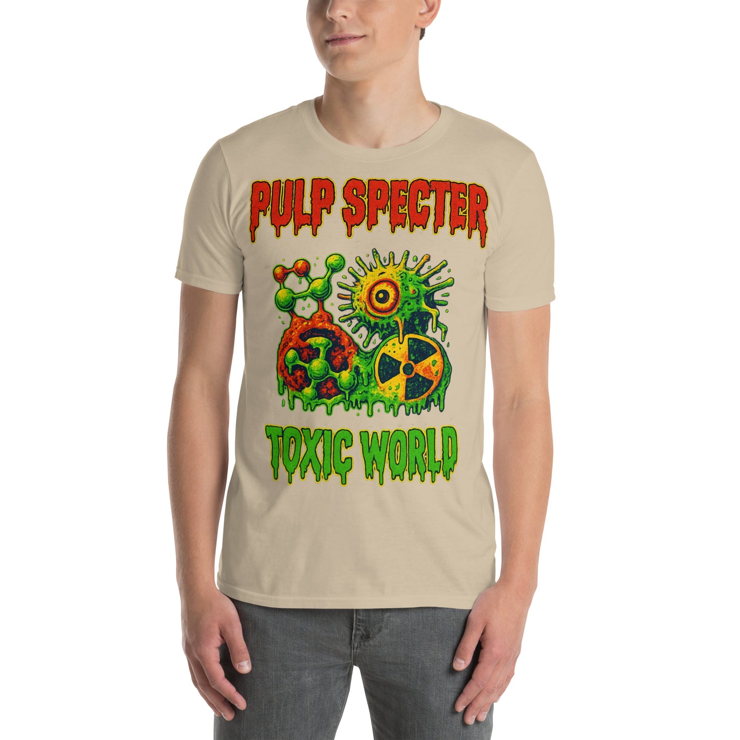 Camiseta de manga corta unisex. Toxic World Pulp. - PULP SPECTER