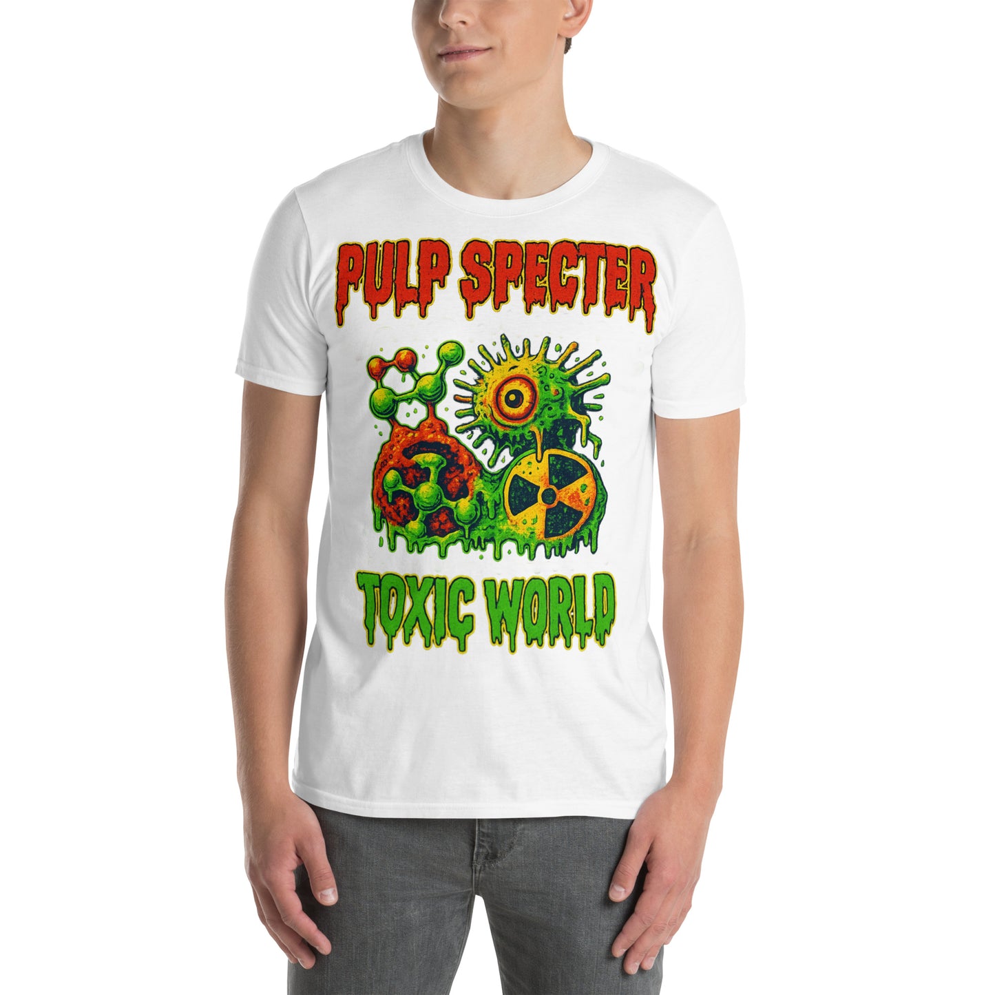 Camiseta de manga corta unisex. Toxic World Pulp. - PULP SPECTER