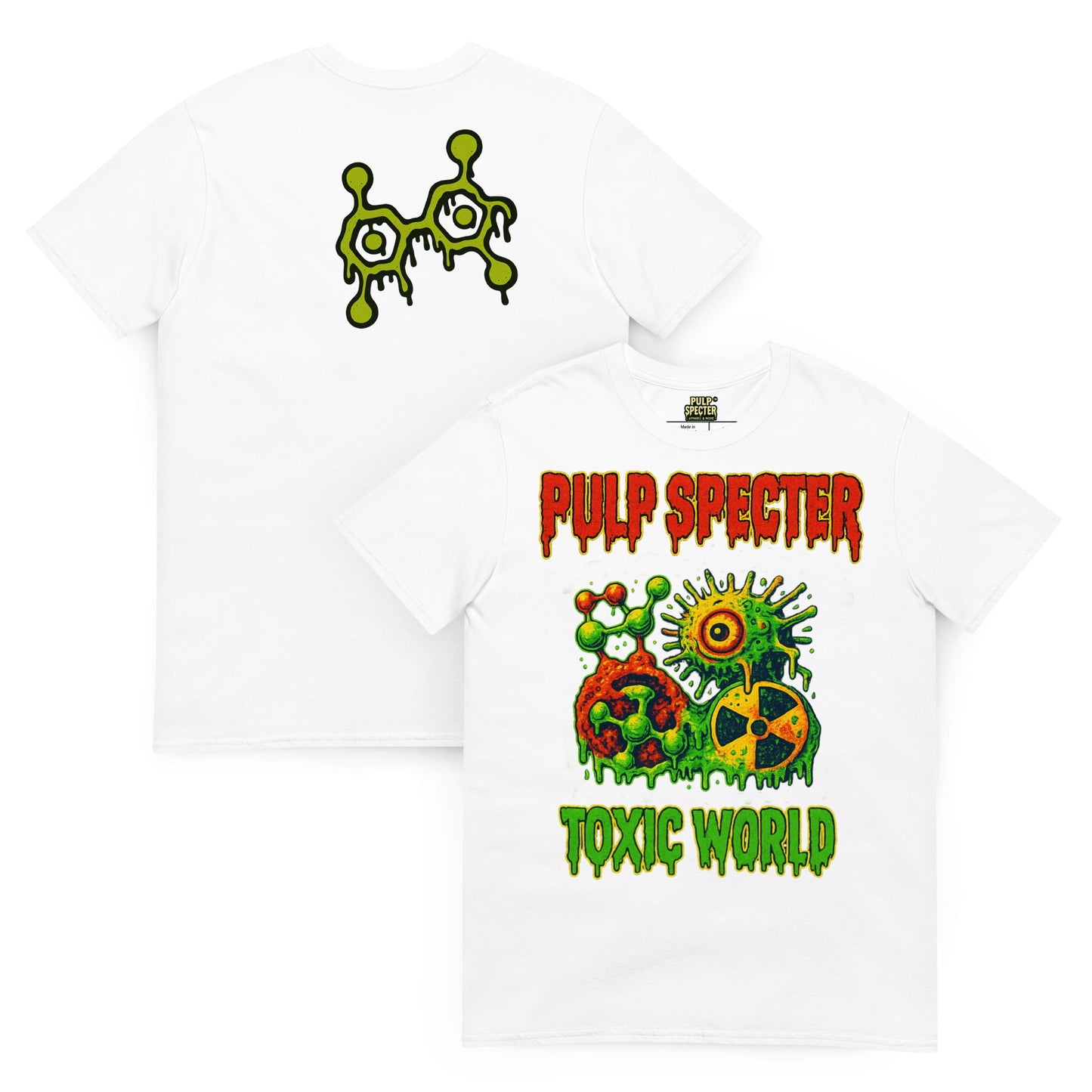 Camiseta de manga corta unisex. Toxic World Pulp. - PULP SPECTER