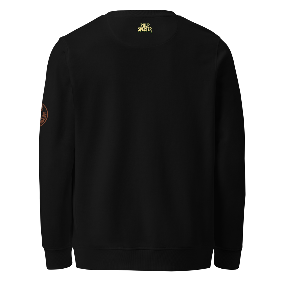 Sudadera orgánica unisex. The Curse of the Black Valley.