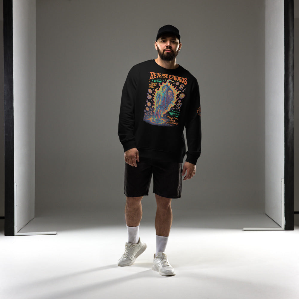 Sudadera orgánica unisex. Reverse Chronos. - PULP SPECTER