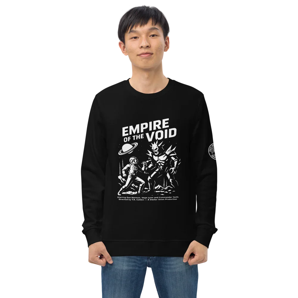 Sudadera orgánica unisex. Empire of the Void. - PULP SPECTER