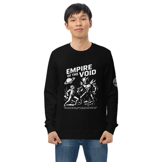 Sudadera orgánica unisex. Empire of the Void. - PULP SPECTER