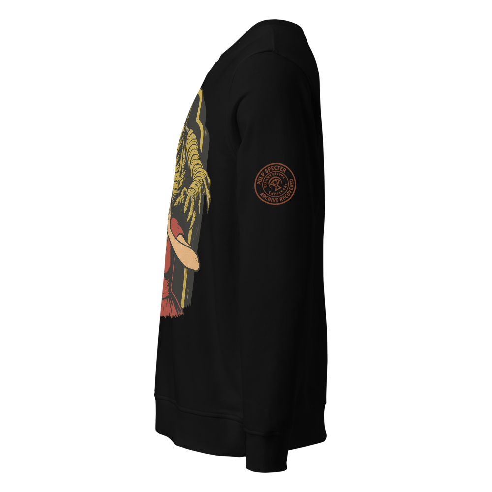 Sudadera orgánica unisex. The Curse of the Black Valley.