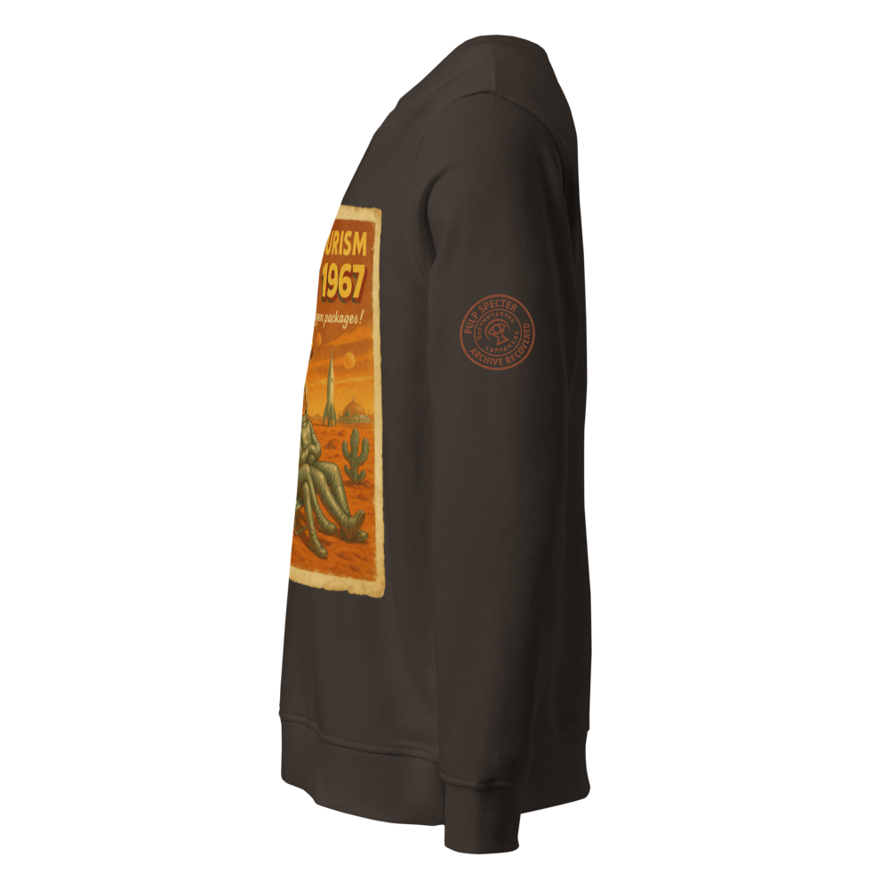 Sudadera orgánica unisex. Space Tourism. - PULP SPECTER