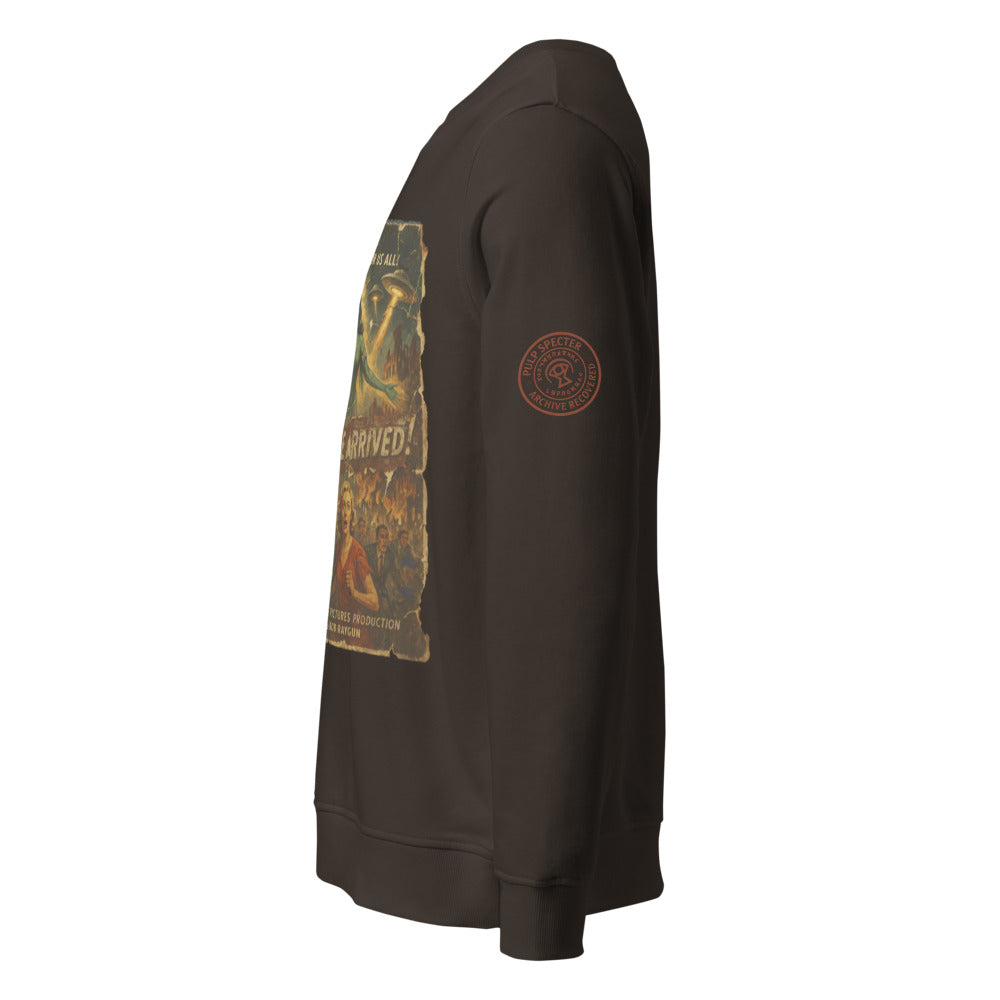 Sudadera orgánica unisex. They Have Arrived.