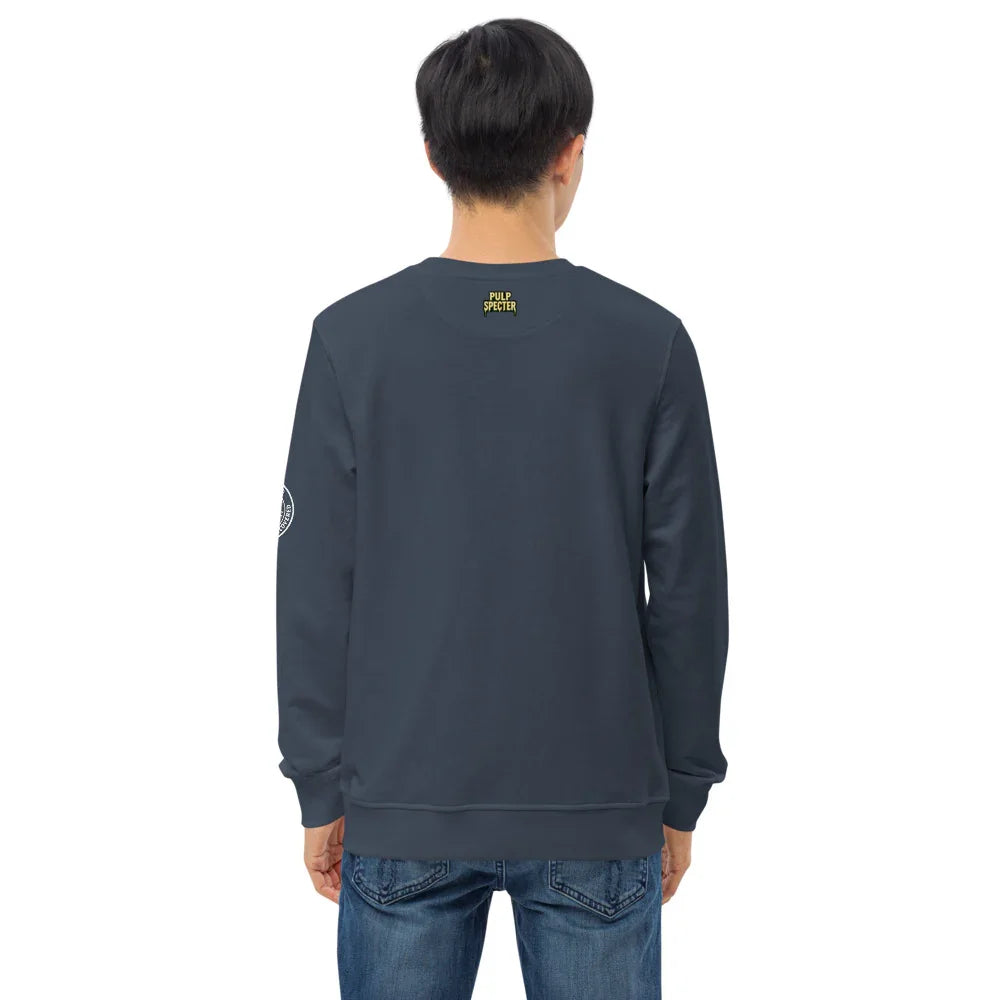 Sudadera orgánica unisex. The Time Builders. - PULP SPECTER