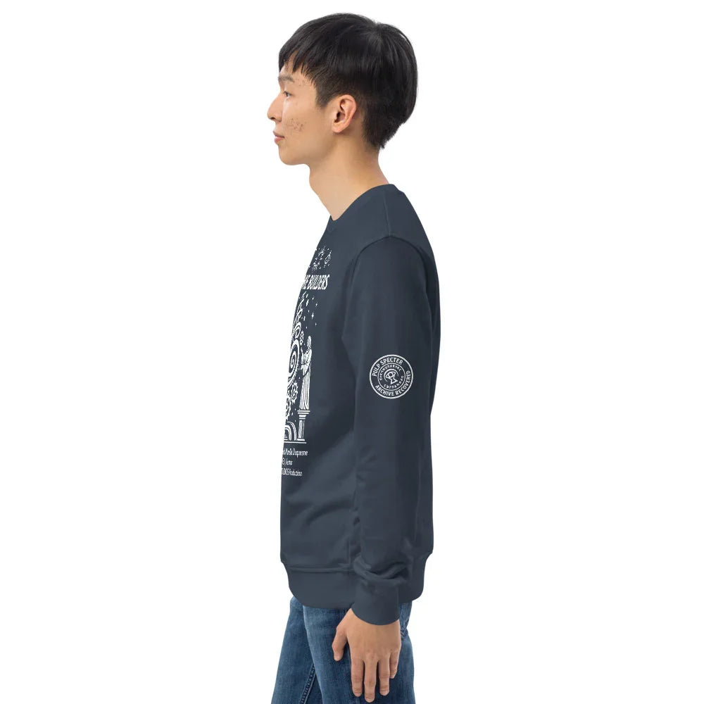 Sudadera orgánica unisex. The Time Builders. - PULP SPECTER