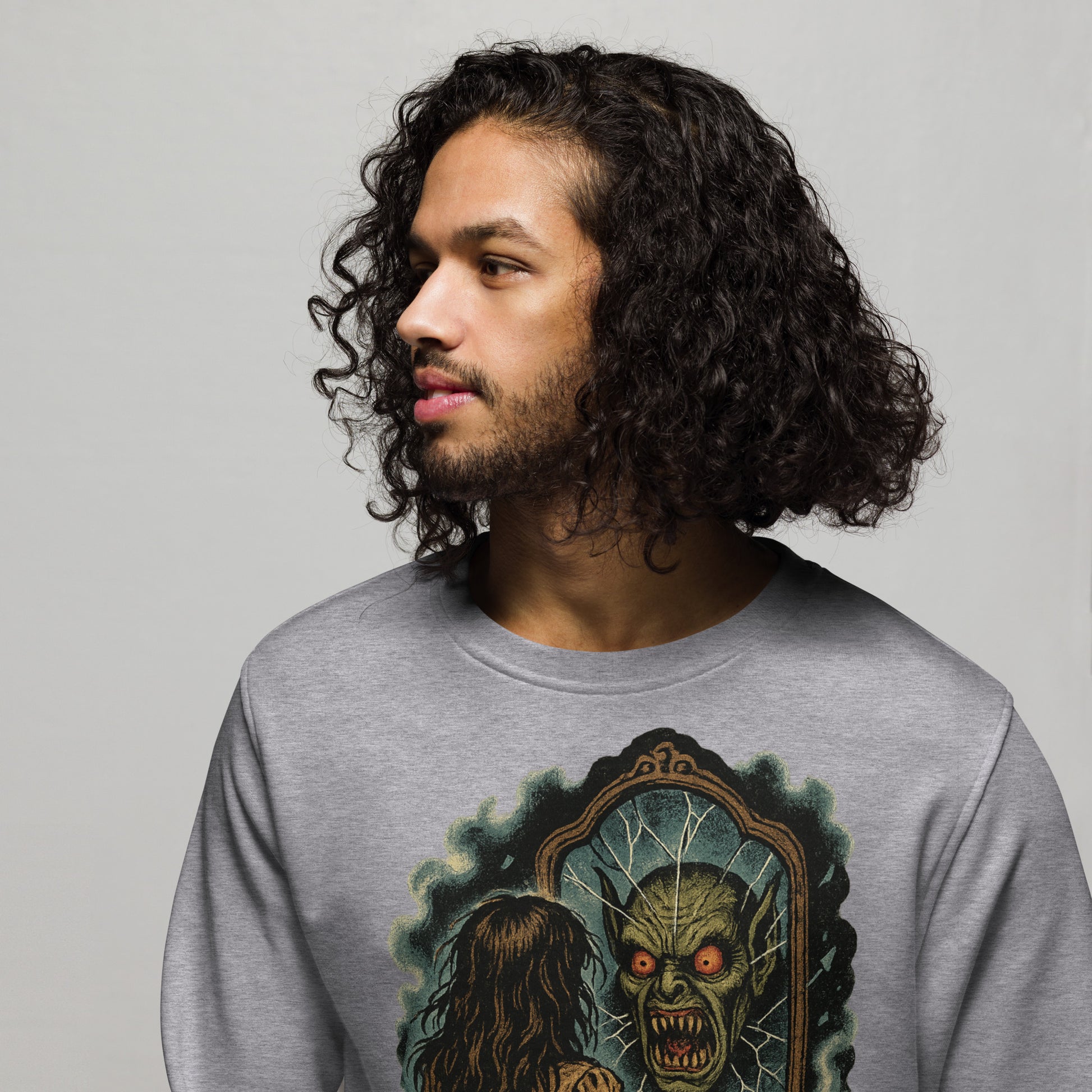 Sudadera orgánica unisex. Forbidden Reflection. - PULP SPECTER
