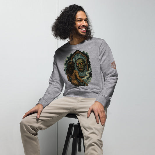 Sudadera orgánica unisex. Forbidden Reflection. - PULP SPECTER