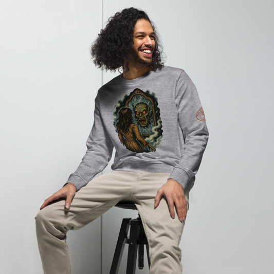 Sudadera orgánica unisex. Forbidden Reflection.