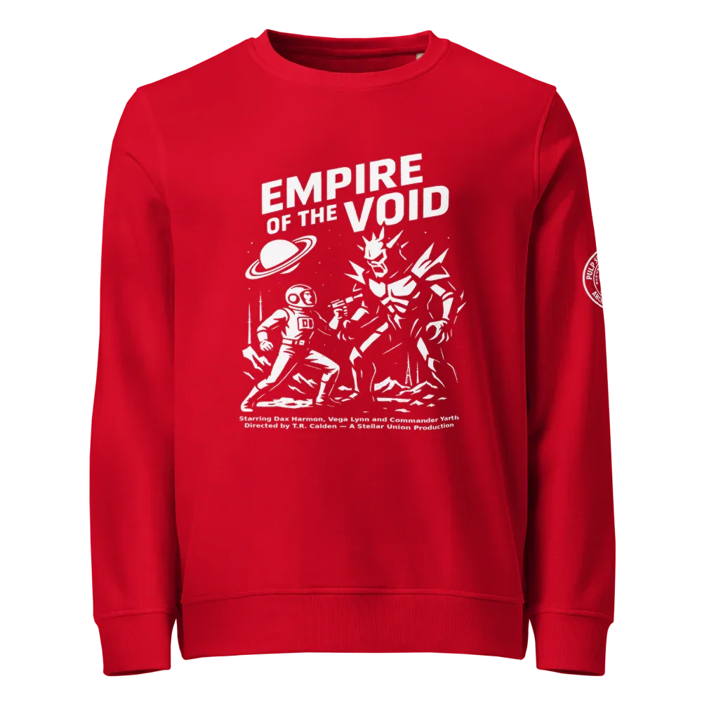 Sudadera orgánica unisex. Empire of the Void. - PULP SPECTER