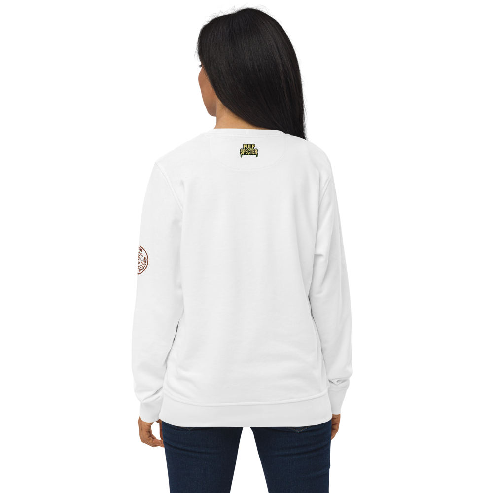 Sudadera orgánica unisex. The Curse of the Black Valley. - PULP SPECTER