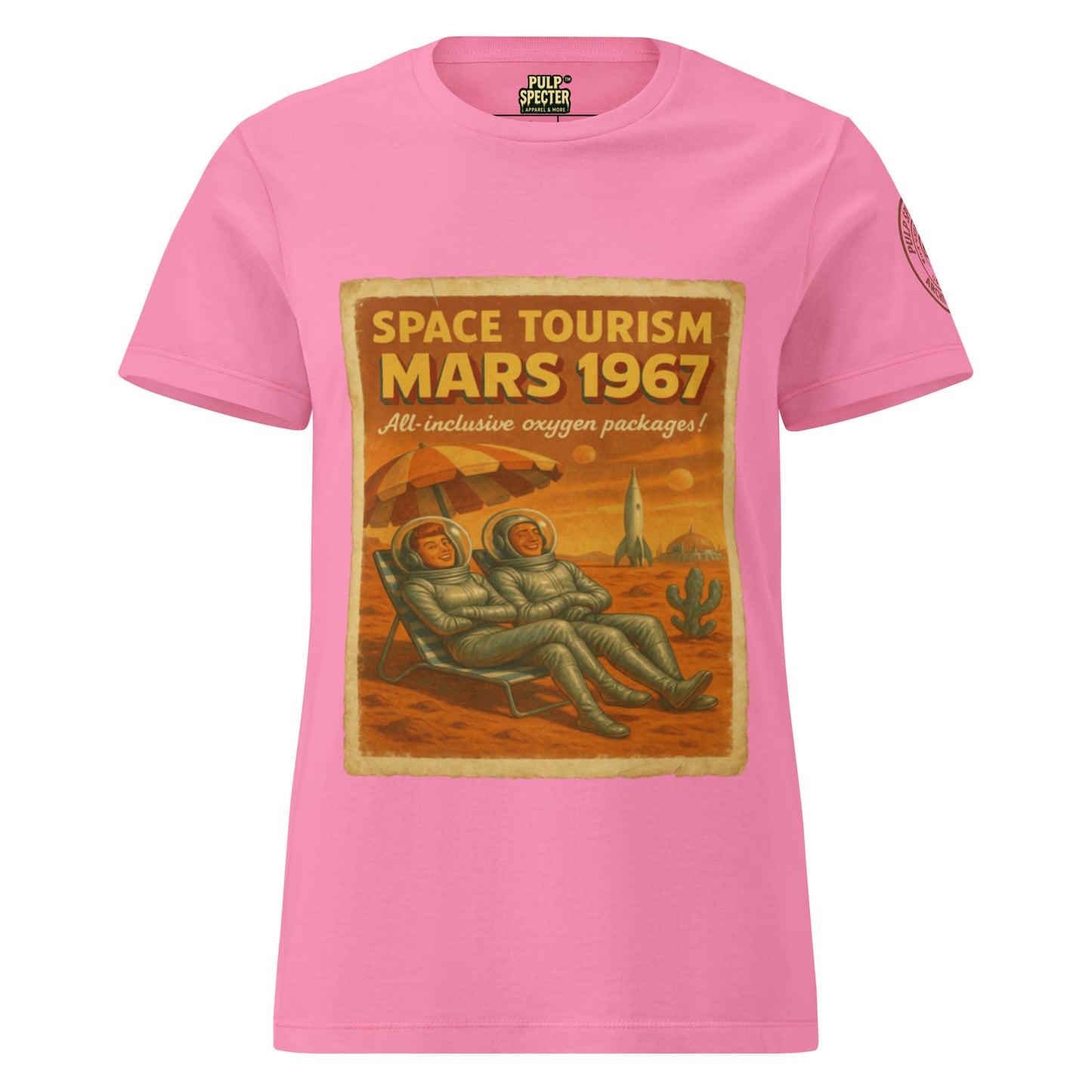 Camiseta esencial mujer. Space Tourism.