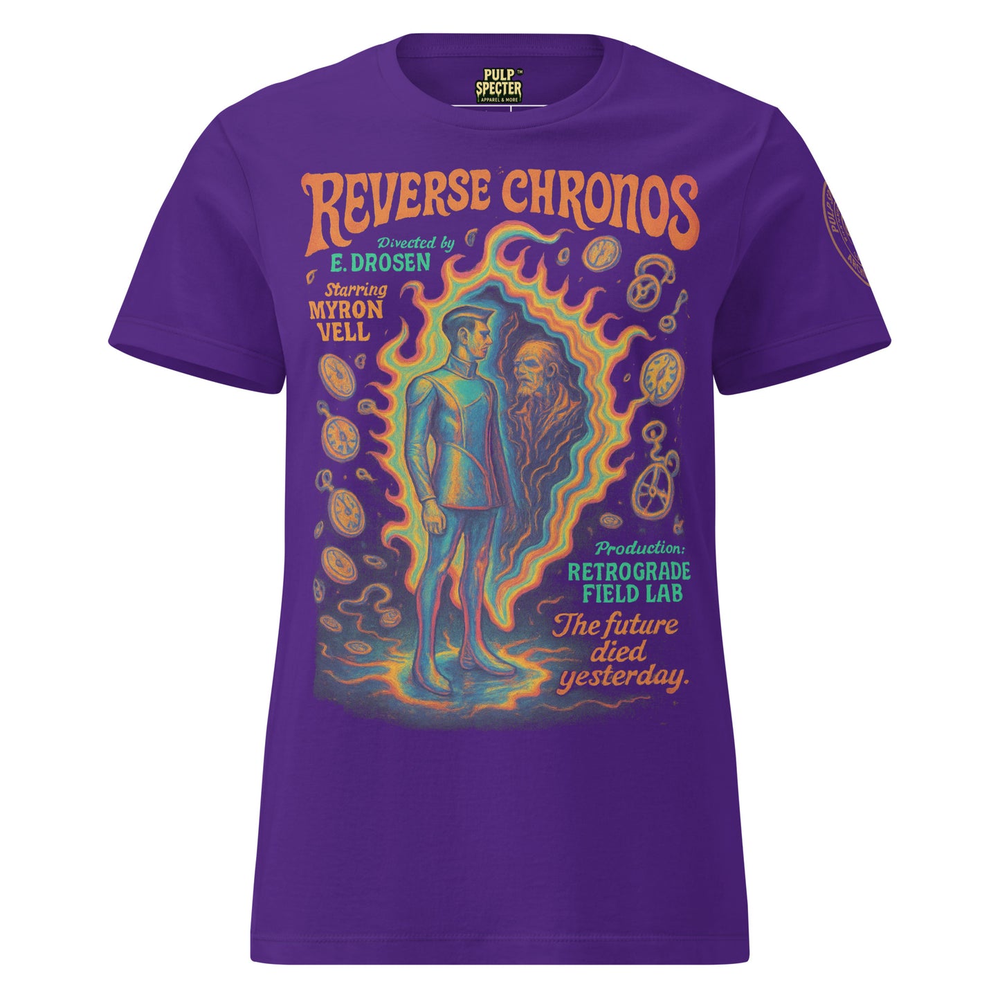 Camiseta esencial mujer. Reverse Chronos. - PULP SPECTER
