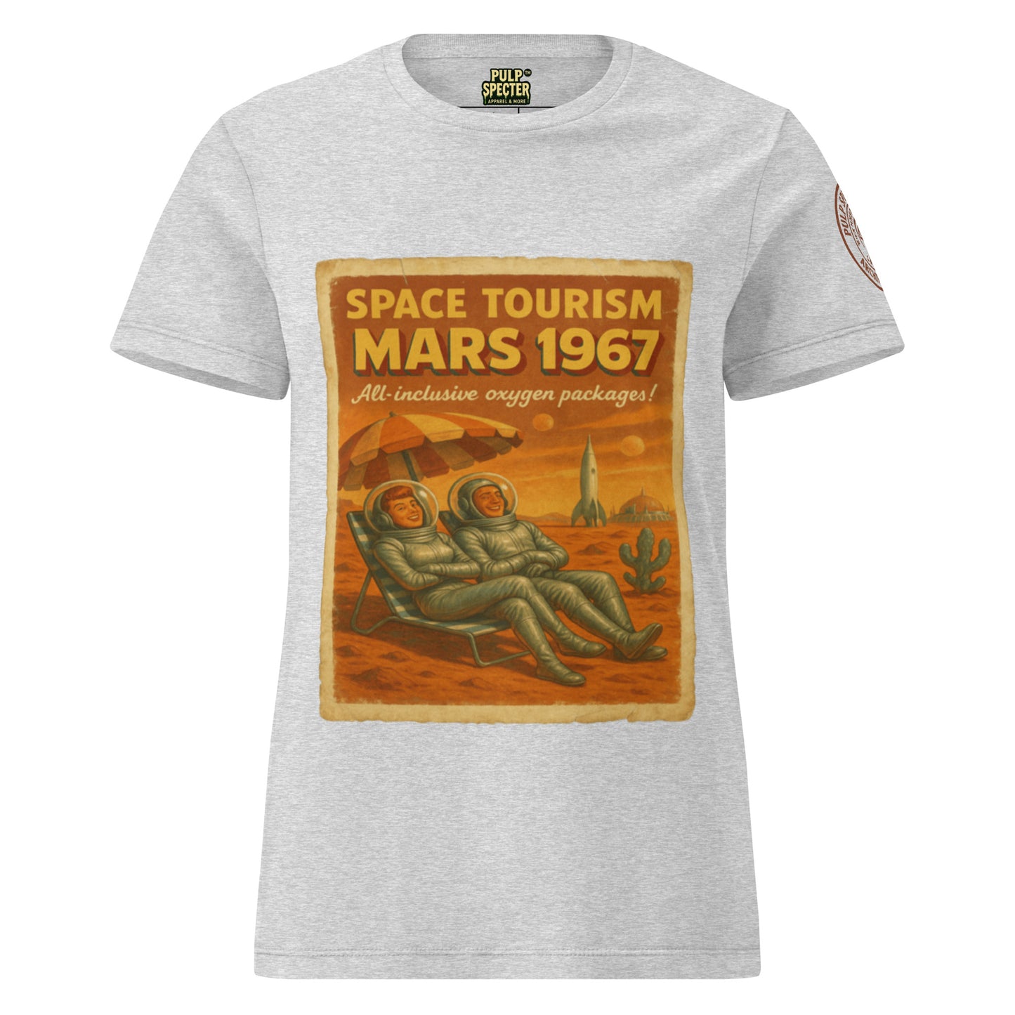Camiseta esencial mujer. Space Tourism.