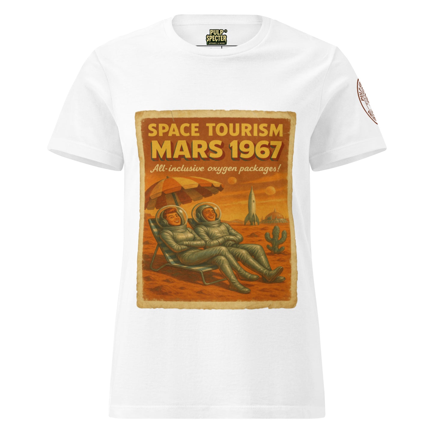 Camiseta esencial mujer. Space Tourism.