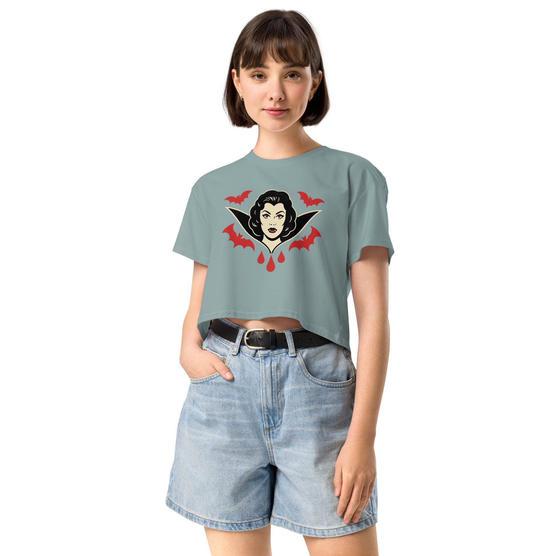 Crop top para mujer. The Crimson Countess. - PULP SPECTER