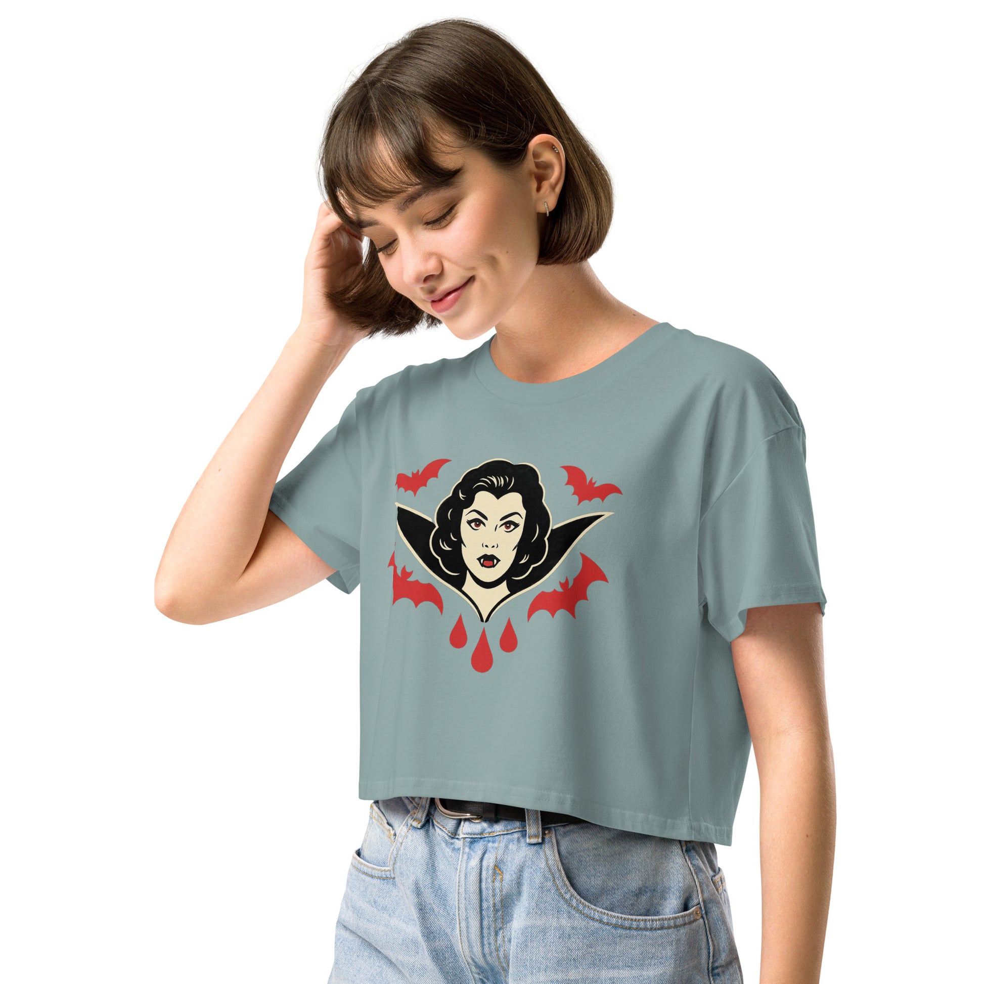 Crop top para mujer. The Crimson Countess. - PULP SPECTER