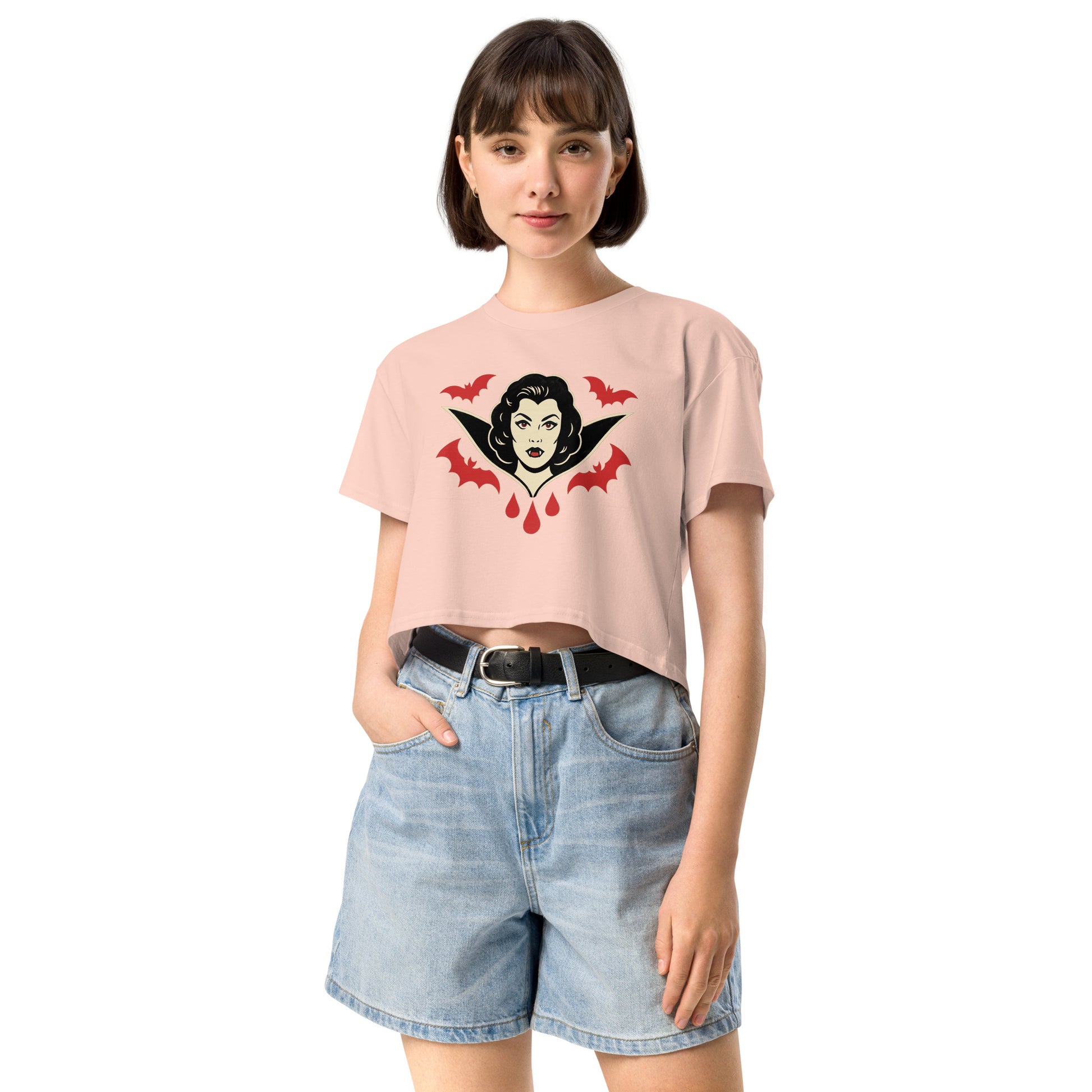 Crop top para mujer. The Crimson Countess. - PULP SPECTER