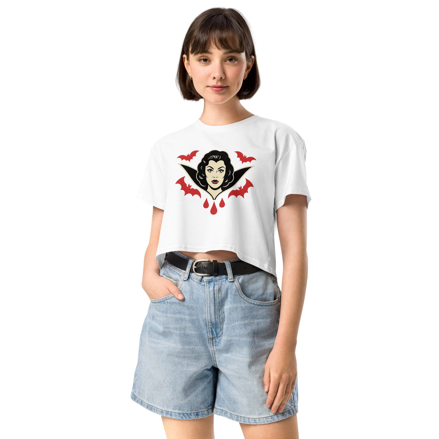 Crop top para mujer. The Crimson Countess. - PULP SPECTER